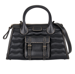 Medium Edith Tote, Leather, Black, 02225765-9, E/DB/S/T, 4*